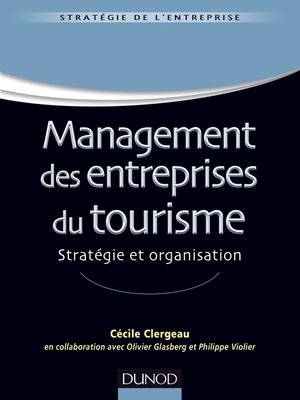 cover image of Management des entreprises du tourisme